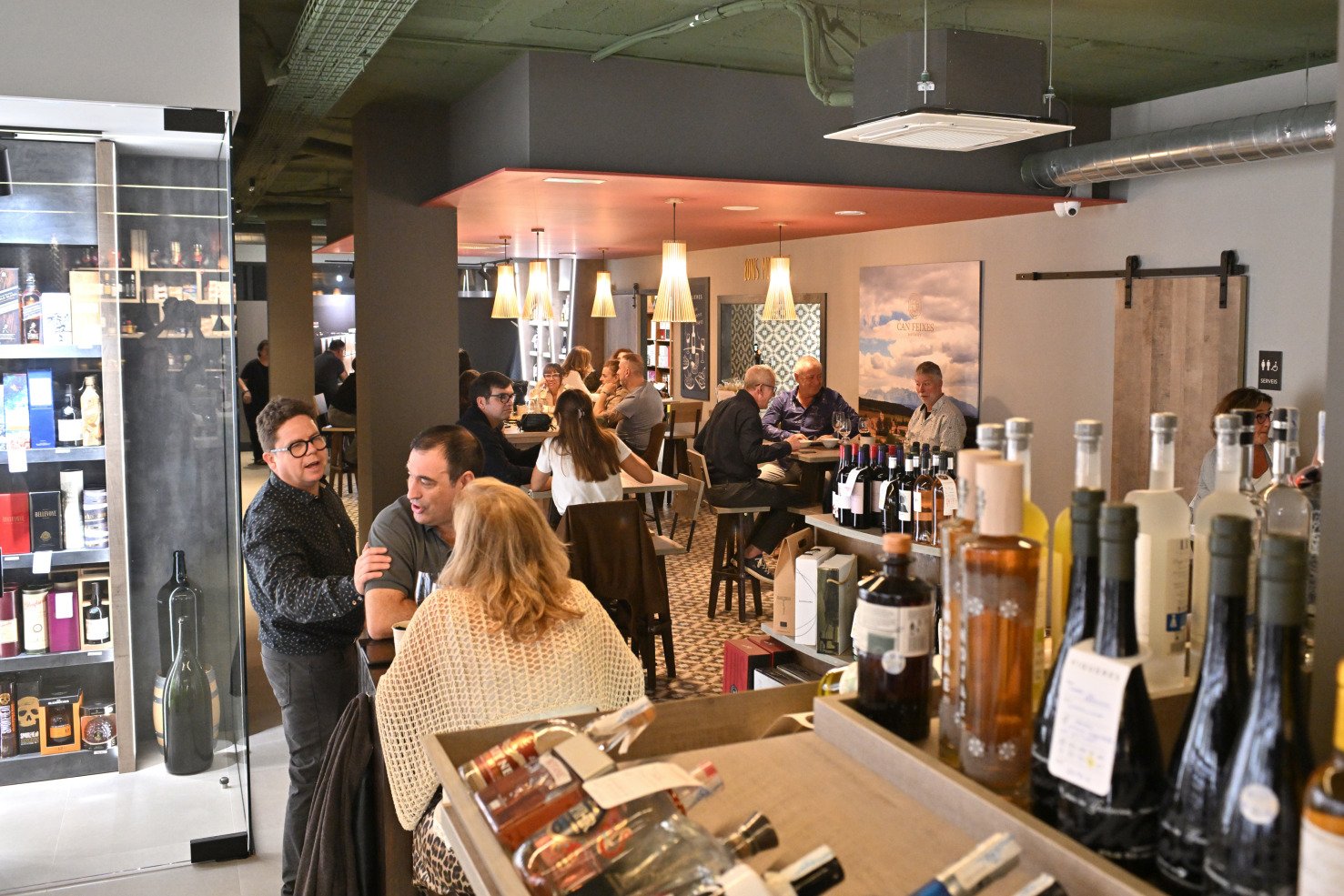 Una foto que es va fer en un tast en Figueres Igualada