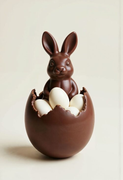 Foto d'un ou de xocolata del dia de la mona